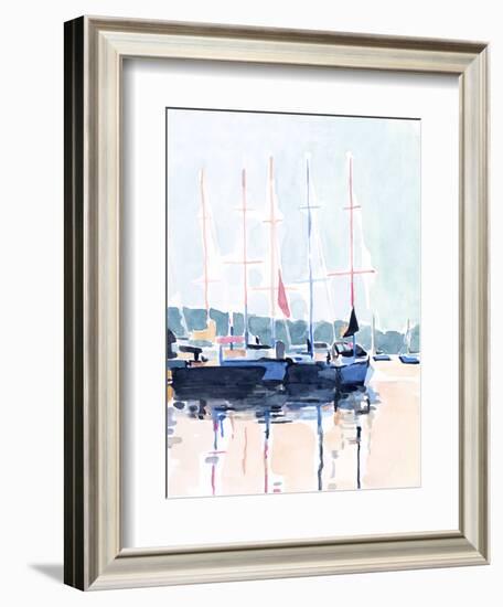 Watercolor Boat Club I-Emma Scarvey-Framed Art Print