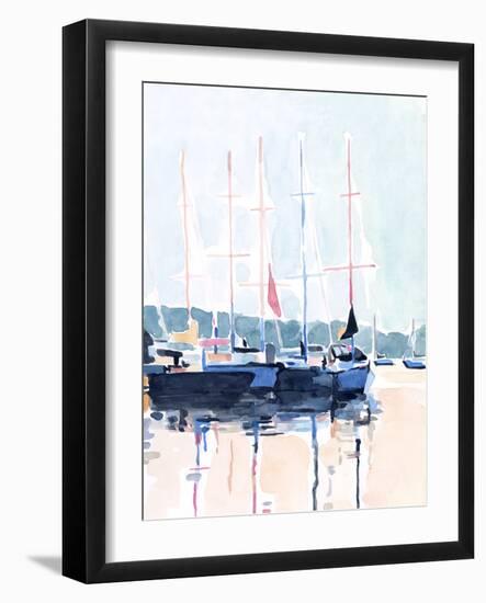 Watercolor Boat Club I-Emma Scarvey-Framed Art Print