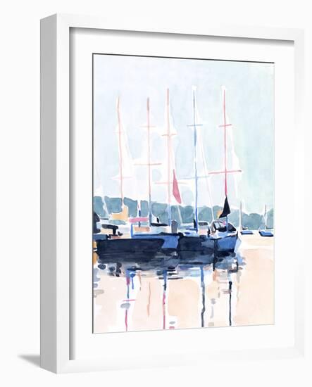 Watercolor Boat Club I-Emma Scarvey-Framed Art Print