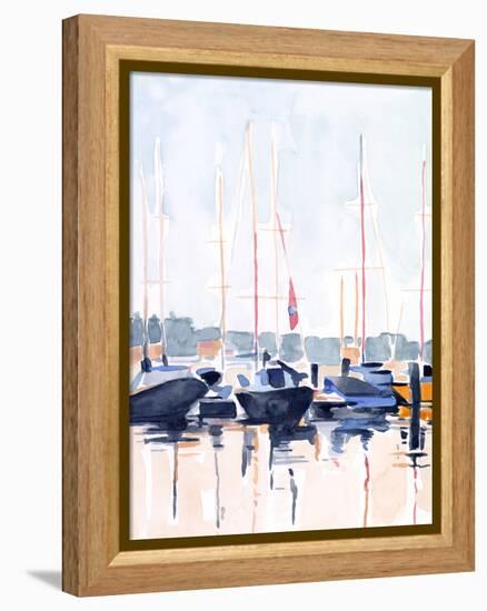 Watercolor Boat Club II-Emma Scarvey-Framed Stretched Canvas