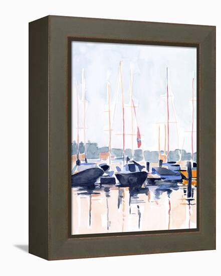 Watercolor Boat Club II-Emma Scarvey-Framed Stretched Canvas