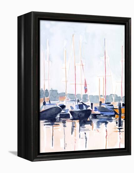 Watercolor Boat Club II-Emma Scarvey-Framed Stretched Canvas