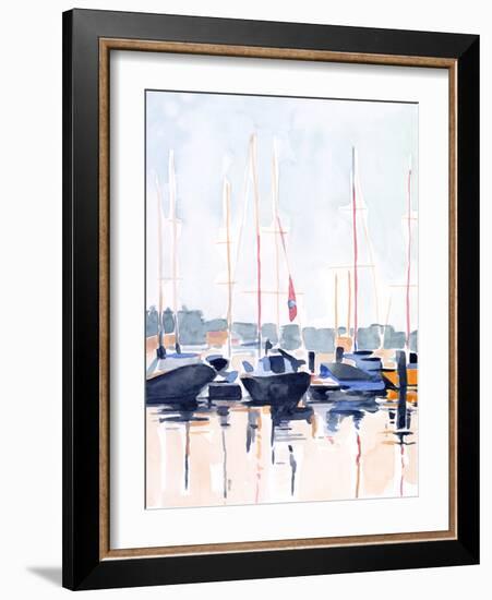 Watercolor Boat Club II-Emma Scarvey-Framed Art Print