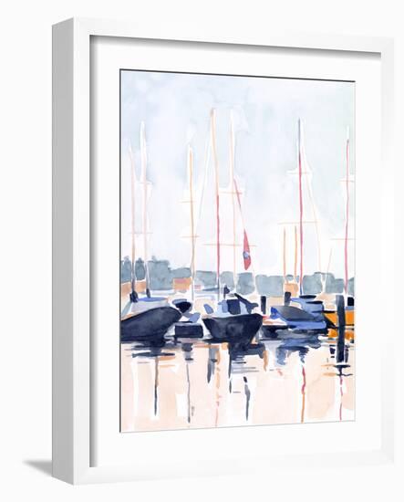 Watercolor Boat Club II-Emma Scarvey-Framed Art Print