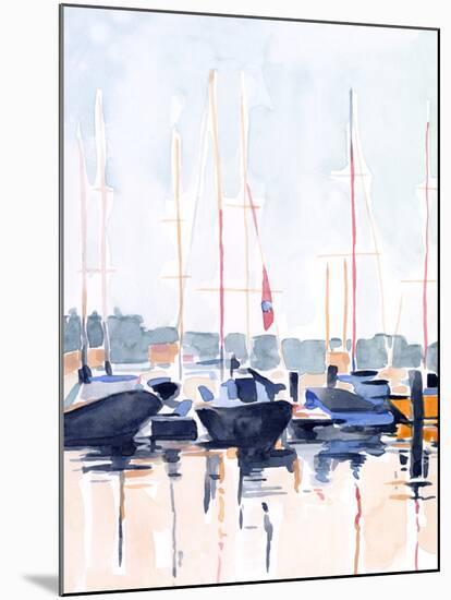 Watercolor Boat Club II-Emma Scarvey-Mounted Art Print