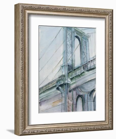 Watercolor Bridge Study I-Ethan Harper-Framed Art Print