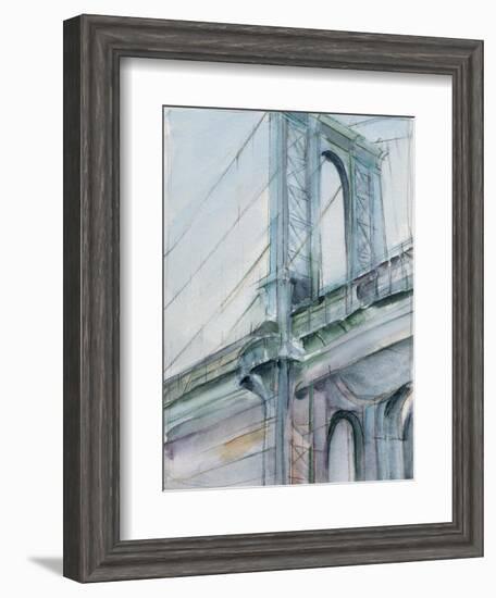 Watercolor Bridge Study I-Ethan Harper-Framed Art Print