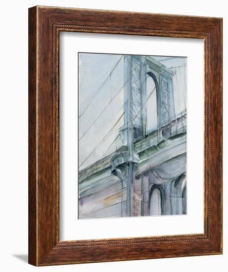 Watercolor Bridge Study I-Ethan Harper-Framed Art Print