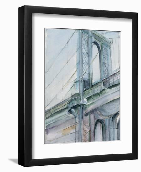 Watercolor Bridge Study I-Ethan Harper-Framed Art Print