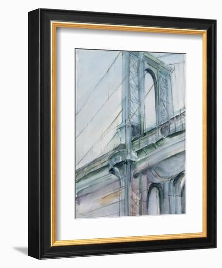 Watercolor Bridge Study I-Ethan Harper-Framed Art Print