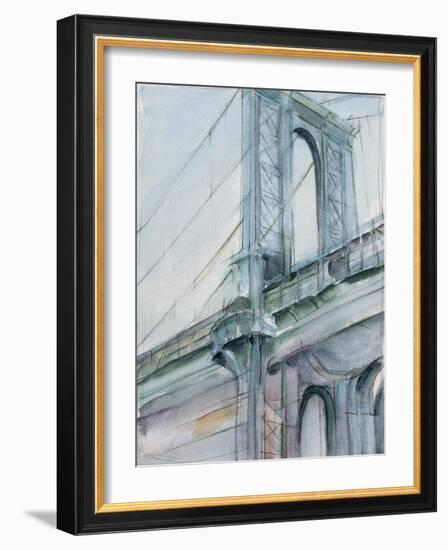 Watercolor Bridge Study I-Ethan Harper-Framed Art Print