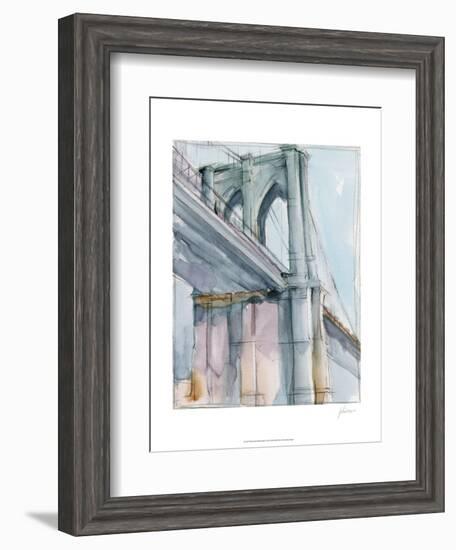 Watercolor Bridge Study II-Ethan Harper-Framed Art Print