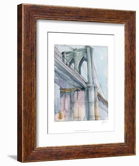 Watercolor Bridge Study II-Ethan Harper-Framed Art Print