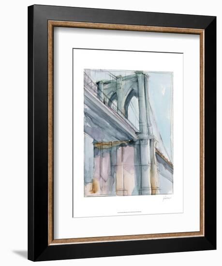 Watercolor Bridge Study II-Ethan Harper-Framed Art Print