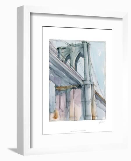 Watercolor Bridge Study II-Ethan Harper-Framed Art Print