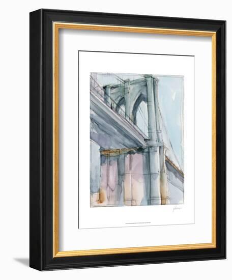 Watercolor Bridge Study II-Ethan Harper-Framed Art Print