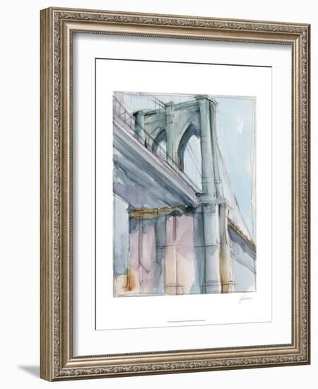 Watercolor Bridge Study II-Ethan Harper-Framed Art Print