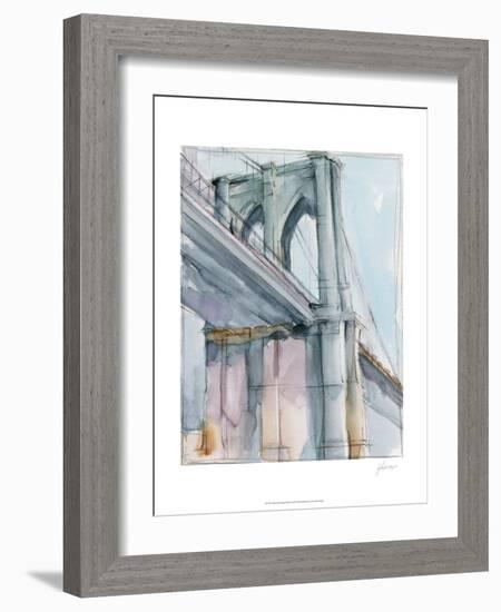 Watercolor Bridge Study II-Ethan Harper-Framed Art Print