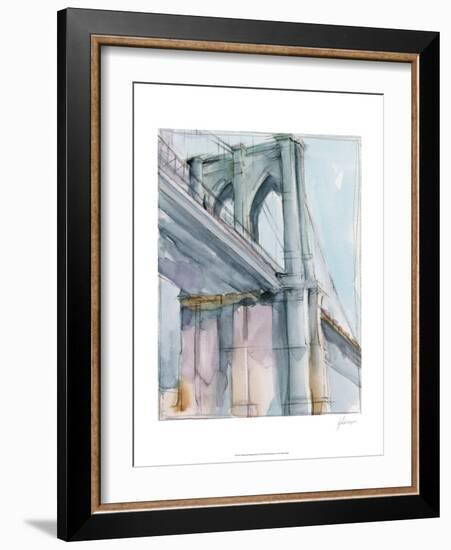 Watercolor Bridge Study II-Ethan Harper-Framed Art Print