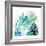 Watercolor Burst 2 White-Sheldon Lewis-Framed Art Print