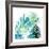 Watercolor Burst 2 White-Sheldon Lewis-Framed Art Print