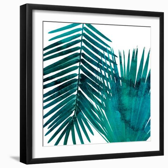 Watercolor Burst 3 White-Sheldon Lewis-Framed Art Print