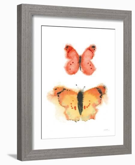 Watercolor Butterflies IV-Shirley Novak-Framed Art Print