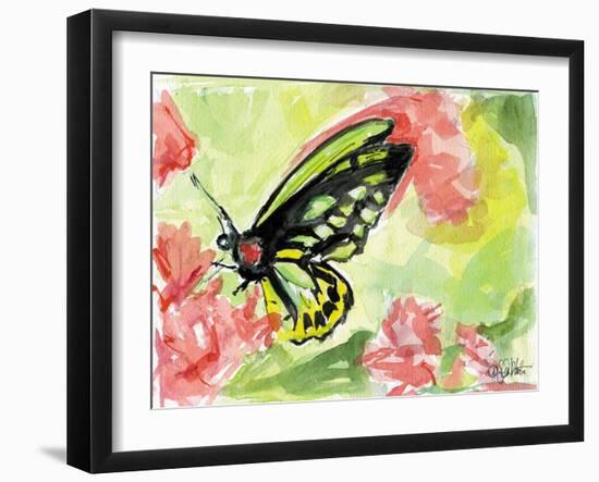 Watercolor Butterfly II-LuAnn Roberto-Framed Art Print