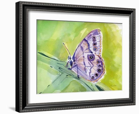 Watercolor Butterfly IV-LuAnn Roberto-Framed Art Print