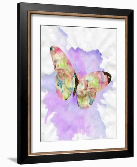 Watercolor Butterfly-Sheldon Lewis-Framed Art Print