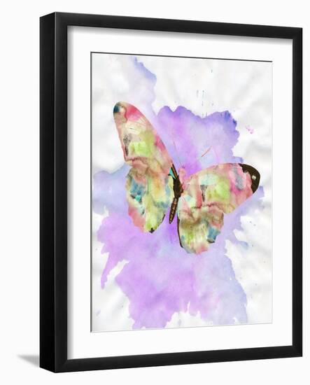 Watercolor Butterfly-Sheldon Lewis-Framed Art Print
