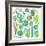 Watercolor Cactus and Succulent Set-Nadydy-Framed Art Print