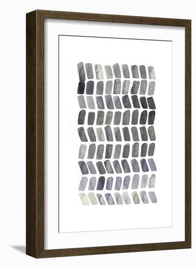 Watercolor Chevron I-Grace Popp-Framed Art Print