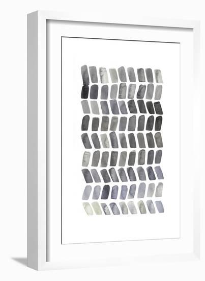 Watercolor Chevron I-Grace Popp-Framed Art Print