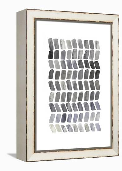 Watercolor Chevron I-Grace Popp-Framed Stretched Canvas