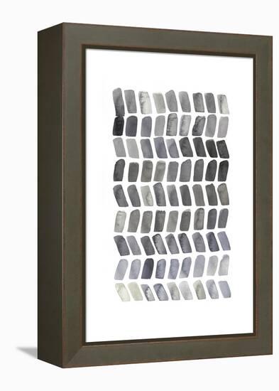 Watercolor Chevron I-Grace Popp-Framed Stretched Canvas