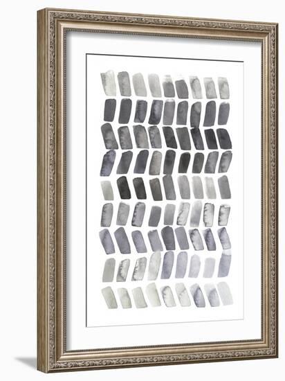 Watercolor Chevron II-Grace Popp-Framed Art Print