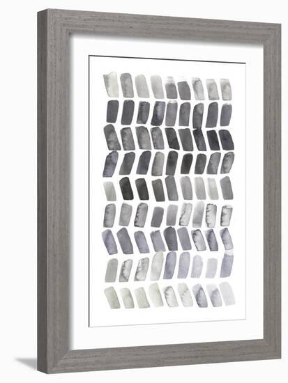 Watercolor Chevron II-Grace Popp-Framed Art Print