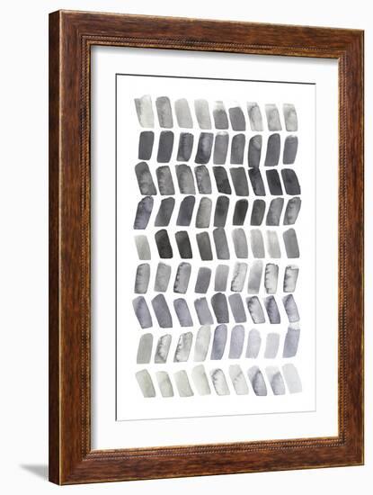 Watercolor Chevron II-Grace Popp-Framed Art Print