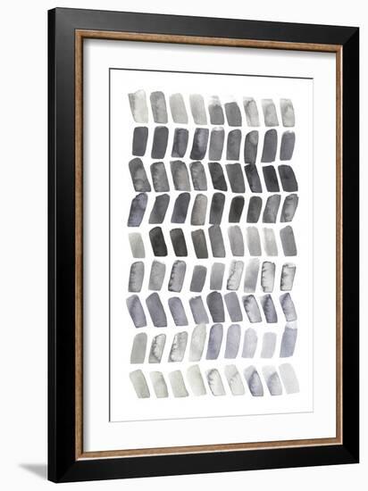 Watercolor Chevron II-Grace Popp-Framed Art Print