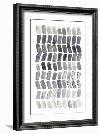 Watercolor Chevron II-Grace Popp-Framed Art Print