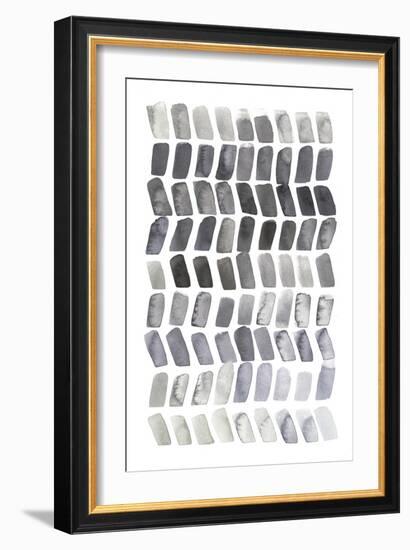 Watercolor Chevron II-Grace Popp-Framed Art Print