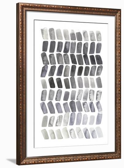 Watercolor Chevron II-Grace Popp-Framed Art Print