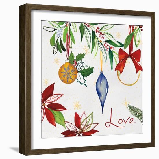 Watercolor Christmas II-Harriet Sussman-Framed Art Print