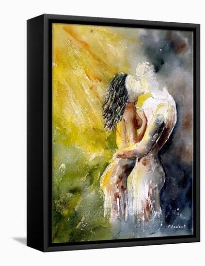 Watercolor Couple-Pol Ledent-Framed Stretched Canvas