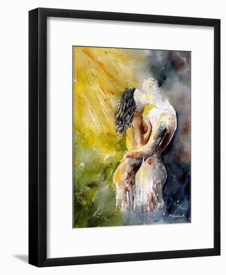 Watercolor Couple-Pol Ledent-Framed Art Print