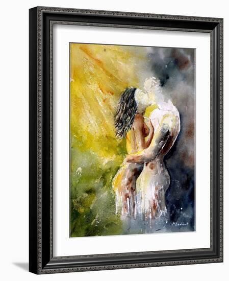 Watercolor Couple-Pol Ledent-Framed Art Print