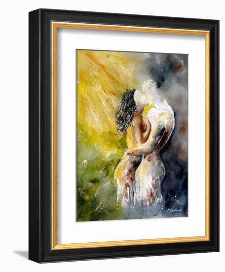 Watercolor Couple-Pol Ledent-Framed Art Print