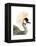 Watercolor Crested Crane-Naomi McCavitt-Framed Stretched Canvas