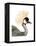 Watercolor Crested Crane-Naomi McCavitt-Framed Stretched Canvas